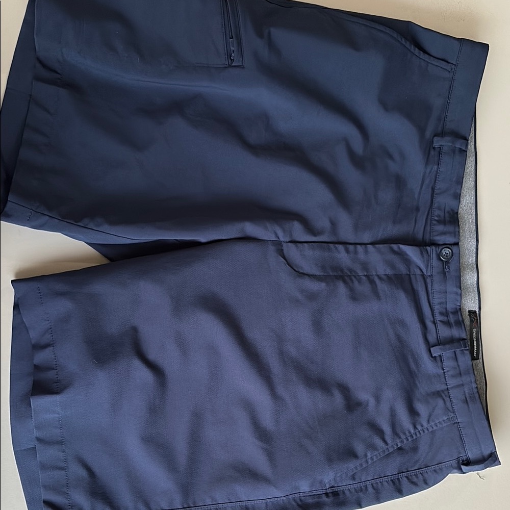 Greg Norman Collection Blue Flat Front Shorts